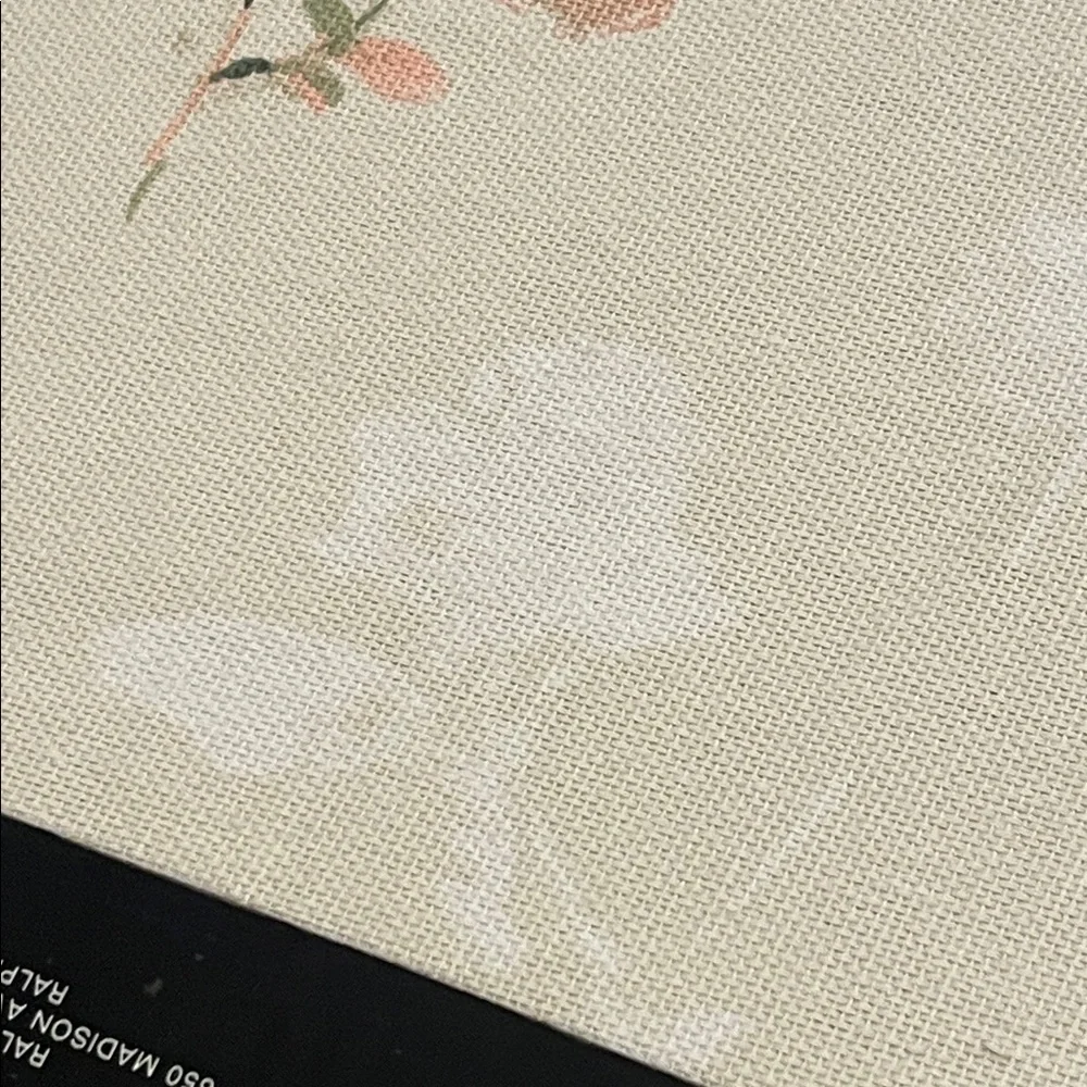 Polo Ralph Lauren Floral Shower Curtain 70”x72” new white
